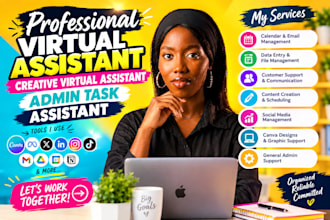 professional virtual assistant creative virtual assistant admin task assistant