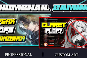design an eye catching gaming youtube thumbnail