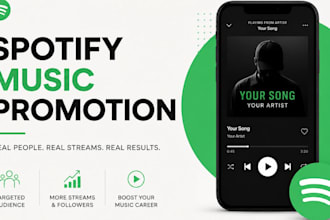 do organic music promotion and playlist placement campaign