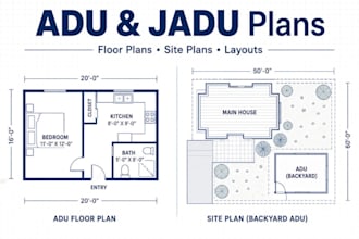 prepare professional adu jadu architectural plans