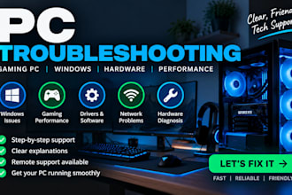 troubleshoot and help fix your PC or gaming PC