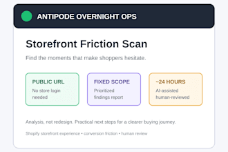 scan your shopify storefront for conversion friction