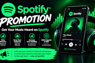 do organic spotify music promotion and playlist pitching