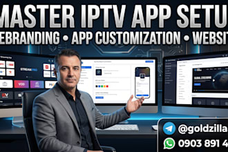 bostake a luxury iptv logo app for you