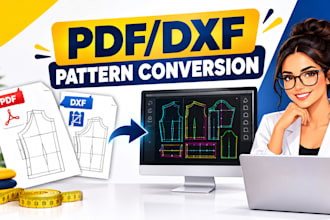 convert your sewing pattern to professional PDF or dxf