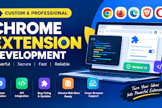 develop a chrome extension for extension downloader, user download and browser
