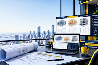 design steel, timber and concrete structures with structural calculations