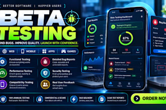 do beta testing, app testing, website testing, game testing and user feedback