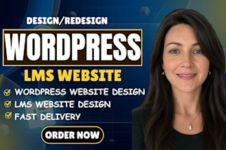 build wordpress lms website, elearning  website using tutor lms, learndash