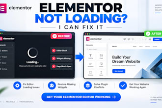 fix elementor editor not loading, missing widgets and wordpress page errors