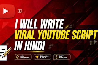 write viral youtube script in hindi for your video
