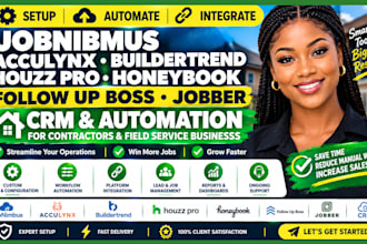 jobnibmus acculynx buildertrend houzz pro honeybook follow up boss jobber crm