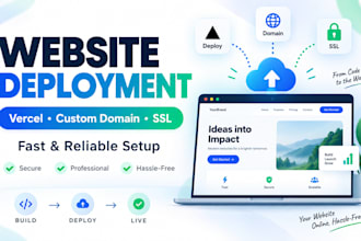 deploy your website to vercel with a custom domain