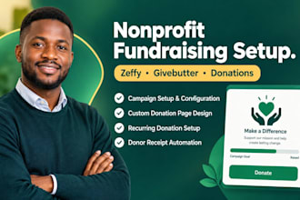 set up your nonprofit fundraising campaign with zeffy or givebutter