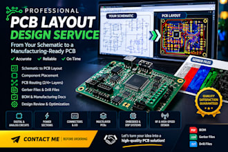 convert your schematic into pcb layout and gerber files