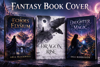 do epic fantasy book cover dark fantasy urban scifi  horror dystopian KDP cover