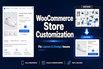 customize your woocommerce store and fix layout issues