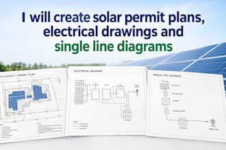 solar permit plans electrical drawings single line diagrams