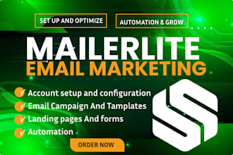 set up mailerlite email marketing and automation