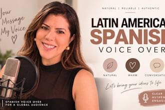 record a natural latin american spanish female voice over