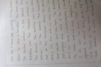 try to my best to handwriting for customer