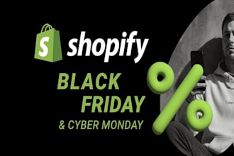 redesign shopify store for black friday sales cyber monday black friday flyer