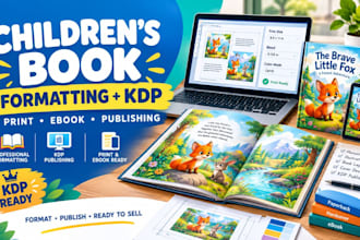 do children book formatting and publish your children book on amazon KDP