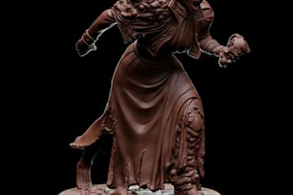 sculpt detailed 3d miniature for printing