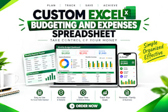 create a custom excel spreadsheet for budgeting and expenses