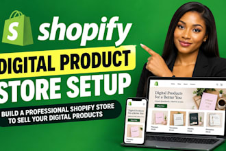 build a shopify digital products store with digital downloads, ebooks pdfs guide