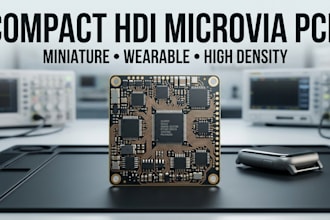 design hdi pcb with microvia routing for miniature wearable electronics