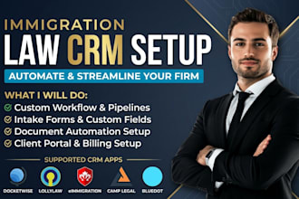 setup immigration law crm via docketwise lollylaw elmmigration camplegal bluedot