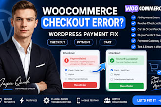 fix woocommerce checkout payment errors wordpress elementor website theme issues