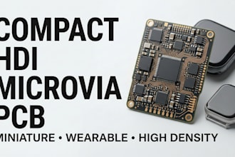 design compact hdi microvia pcb for miniature wearable electronics