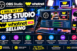 set up obs studio for professional whatnot live selling