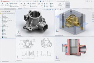 do 3d mold design for, investment casting, wax pattern, for manufacturing