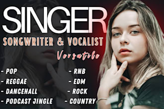 female singer and songwriter for reggae edm rock vocals edm singer reggae vocals