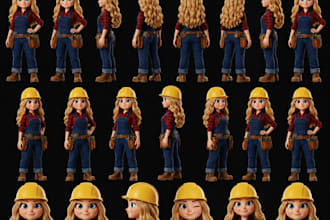 design your character model for 2d 3d video animation