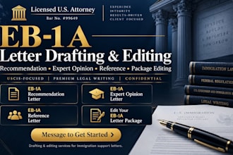 draft a compelling eb1a expert opinion letter