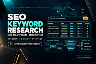 do SEO keyword research long tail and search intent analysis