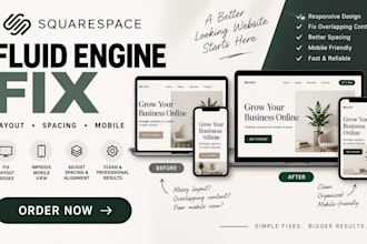 fix squarespace fluid engine layout spacing and mobile issues