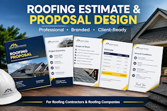 design a roofing estimate and proposal template