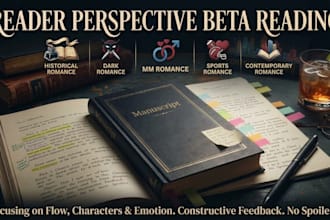 be your professional beta reader for dark, mm, sports and contemporary romance