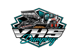 create fantastic gorgeous skid steer and dump trailer logo design