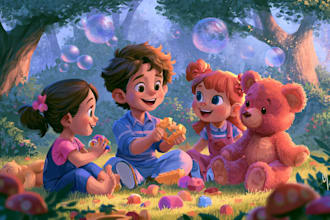 book covers and storybooks illustration