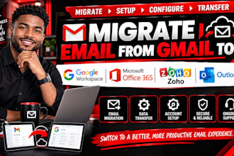 migrate email from gmail to google workspace microsft office 365 zoho outlook