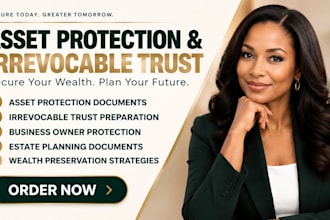 prepare asset protection and irrevocable trust documents for business owners