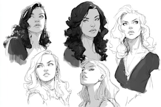 sketch any character in any way