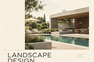 design modern landscape plans, garden layouts, patio, pool and outdoor spaces