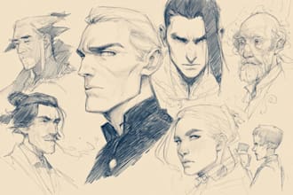 sketch any kind of character concept art